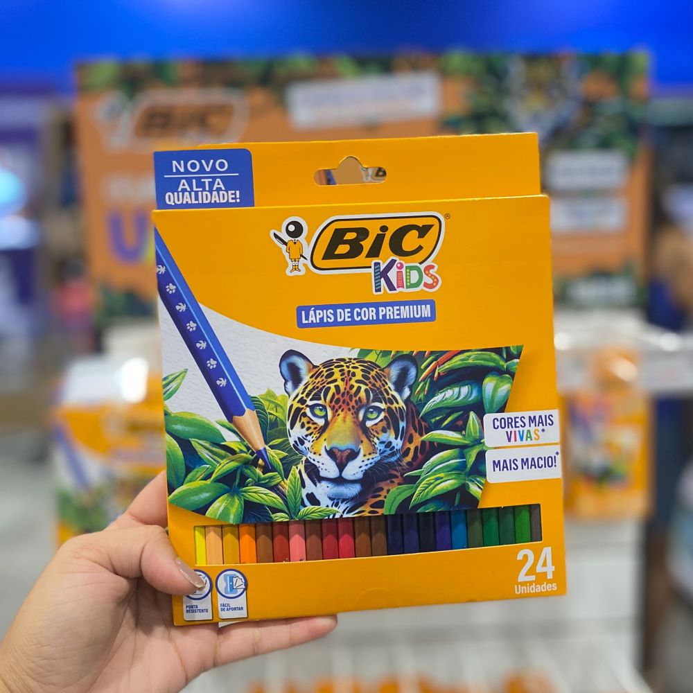 KIT LÁPIS DE COR BIC 24 CORES